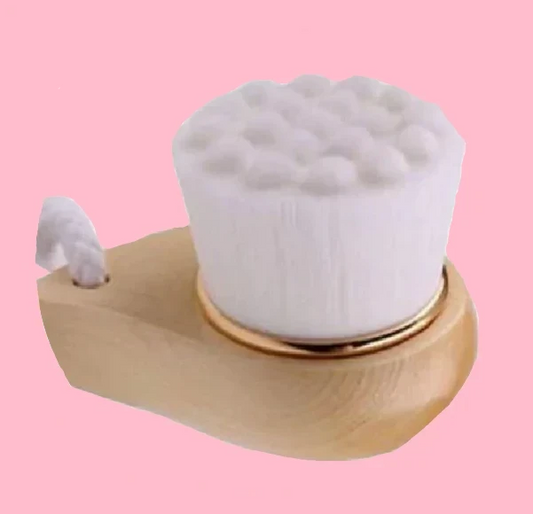 Facial Brush with Bamboo Handle